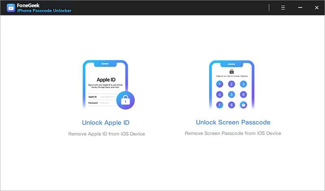 fonegeek main interface