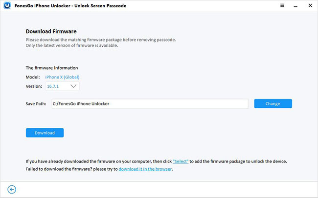 fonesgo download firmware