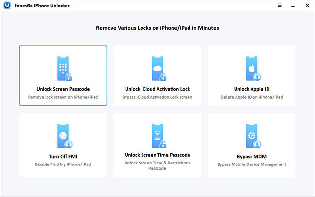 fonesgo main interface