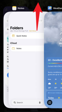 force close notes app