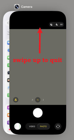 force quit camera app