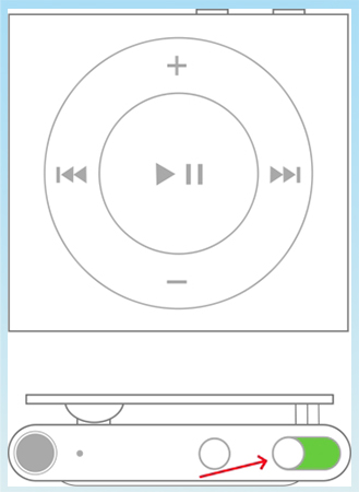 force restart ipod shuffle