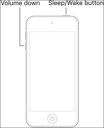 force restart ipod touch 7