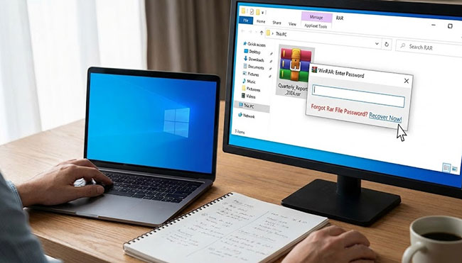 forgot rar file password