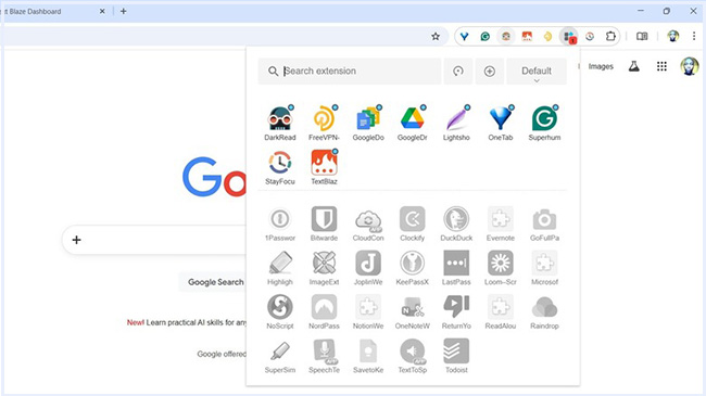 google extensions