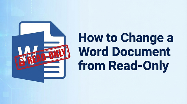 how to change a word document from read only