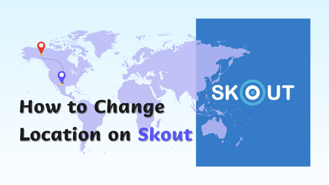 how to change skout location