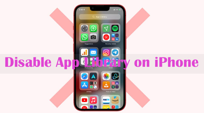 how to disable app library on iphone