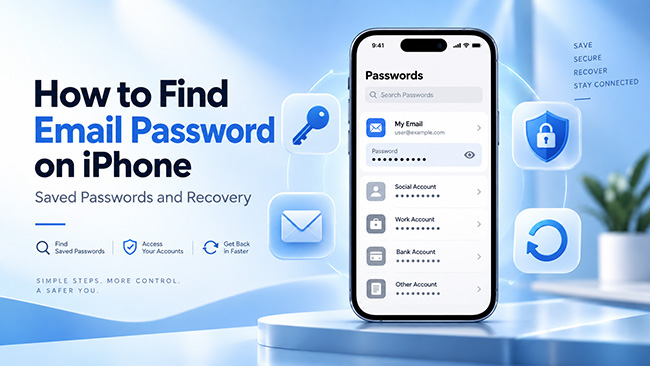 how to find password on iphone
