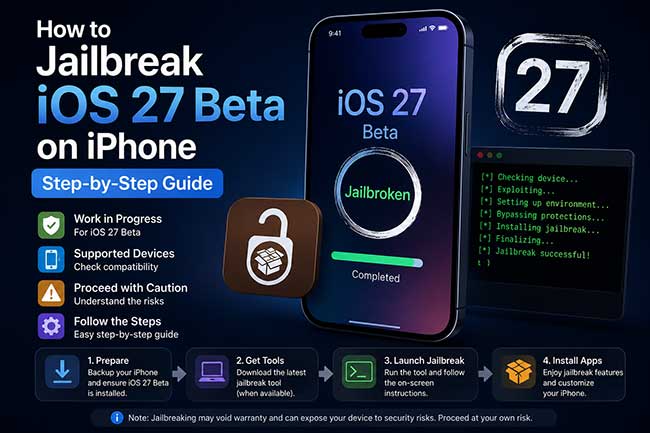 how to jailbreak ios 27 beta