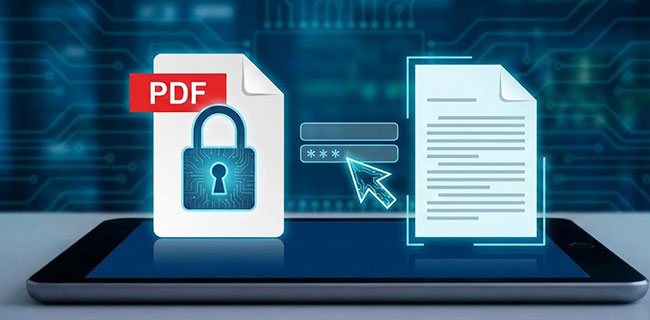 how to open a password protected pdf file