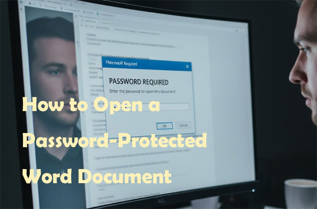 how to open a password protected word document