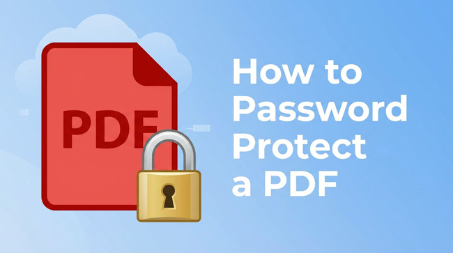 how to password protect pdf