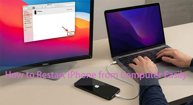 how to restart iphone from computer