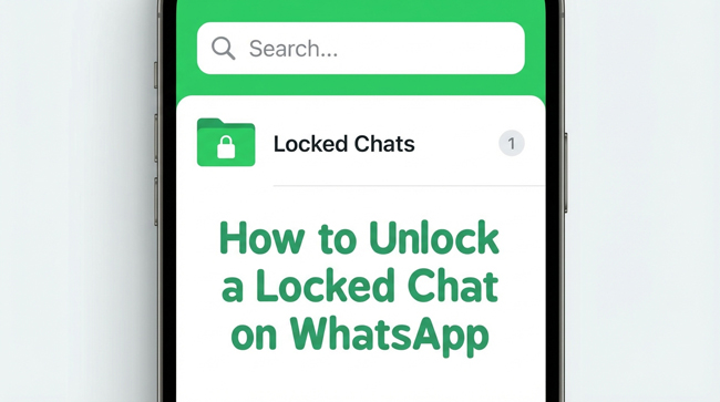 how to unlock a locked chat on whatsapp