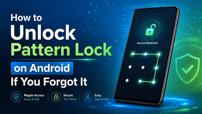 how to unlock pattern lock on android