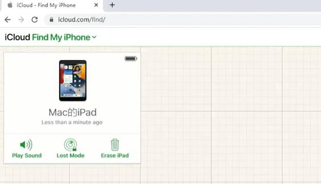 icloud com erase ipad
