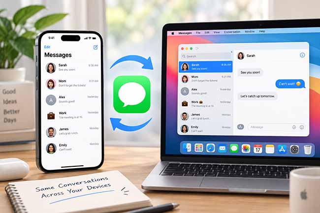 imessage not syncing between iphone and mac
