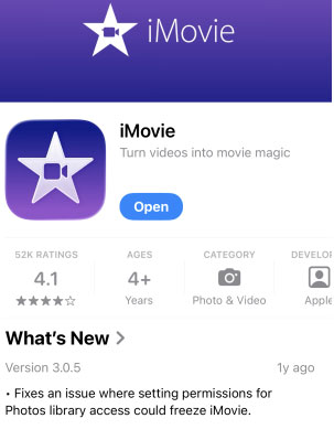 update latest imovie