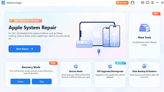 imyfone fixppo new interface