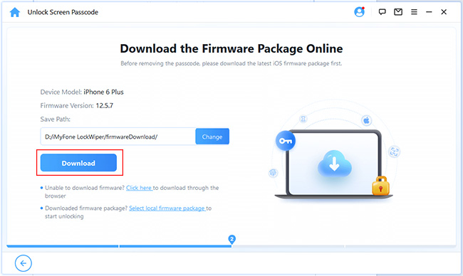 imyfone lockwiper download firmware package