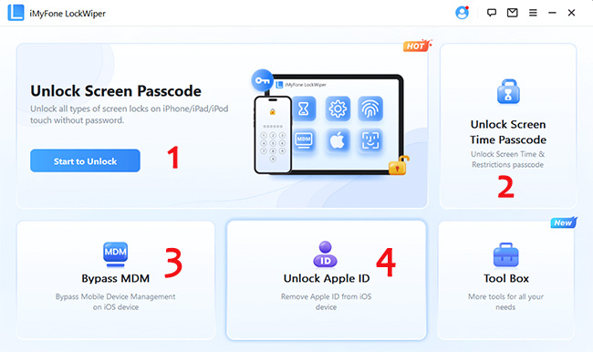 imyfone lockwiper key features