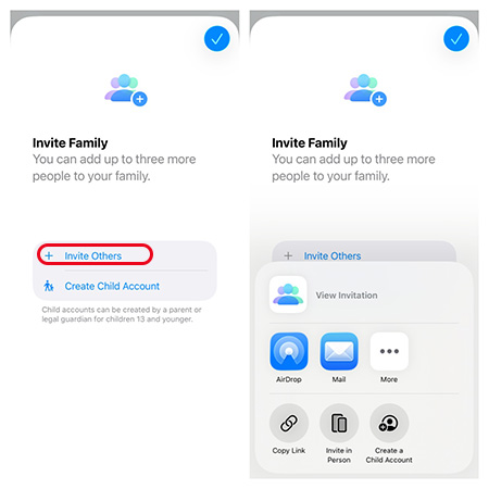 invite family screen time