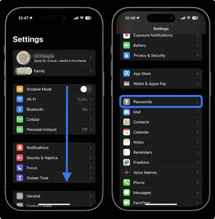 ios 17 iphone password