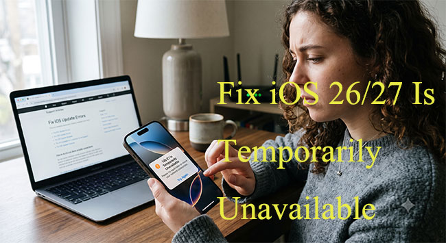 ios 26 27 is temporarily unavailable