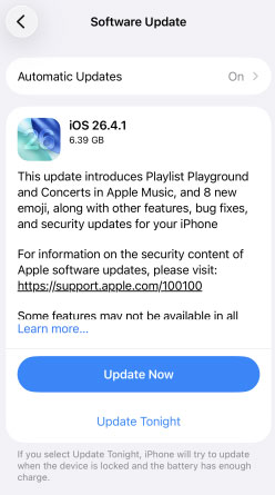 update ios