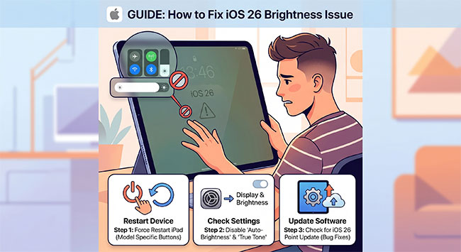 ios 26 brightness issue