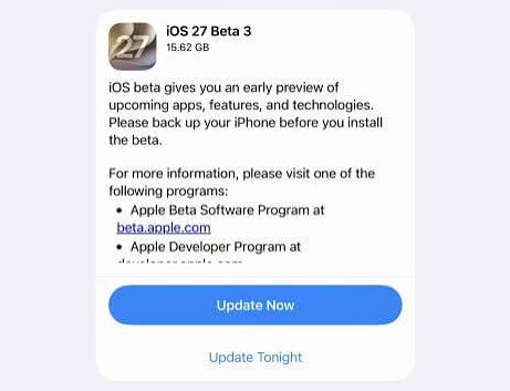 update to the latest ios beta