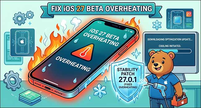 fix ios 27 beta overheating