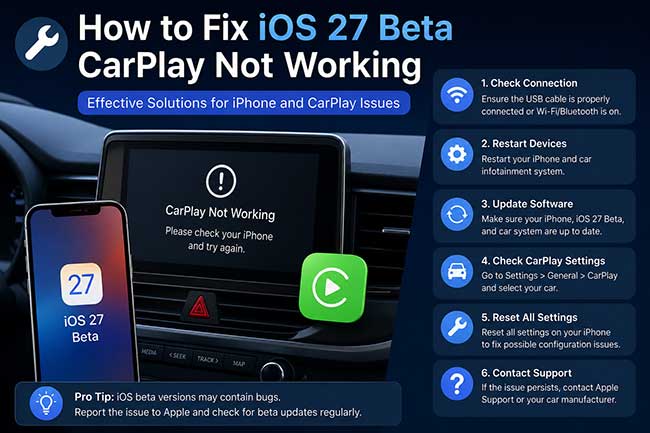 ios 27 carplay not working