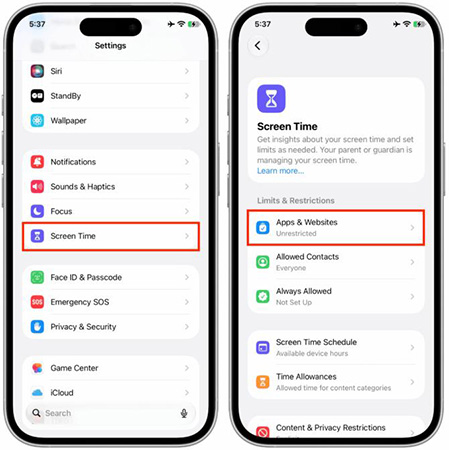 ios 27 new screen time page