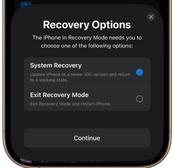ios 27 recovery options