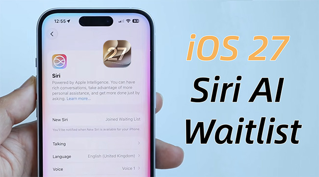 ios 27 siri ai waitlist