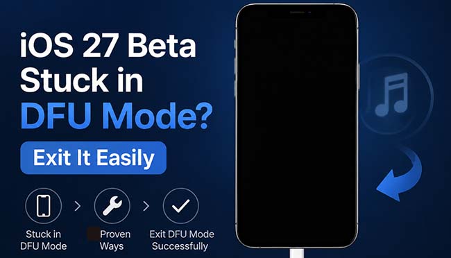 ios 27 stuck in dfu mode