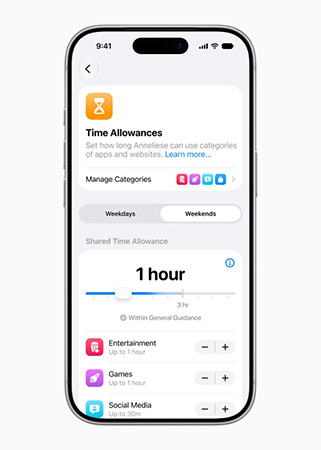 ios 27 time allowances