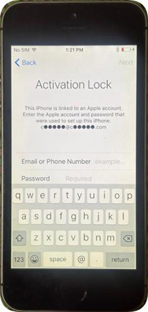iphone 5s activation lock screen