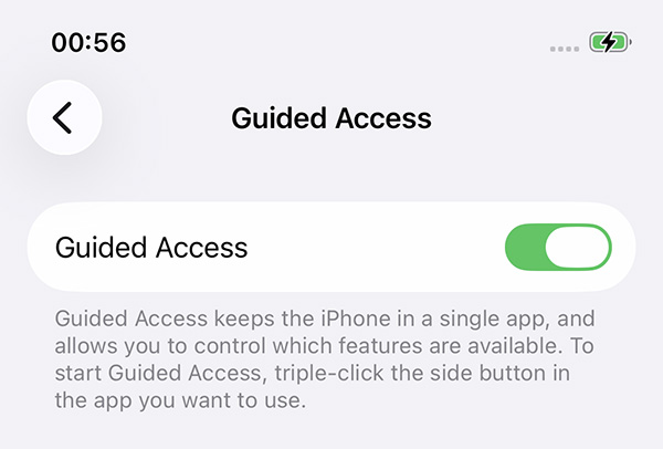 iphone guided access