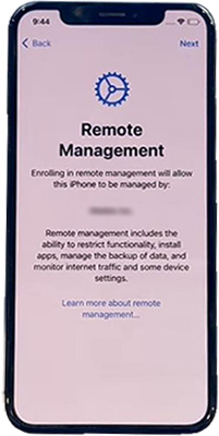 iphone mdm after factory reset