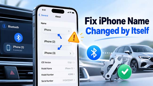 iphone name changed by itself
