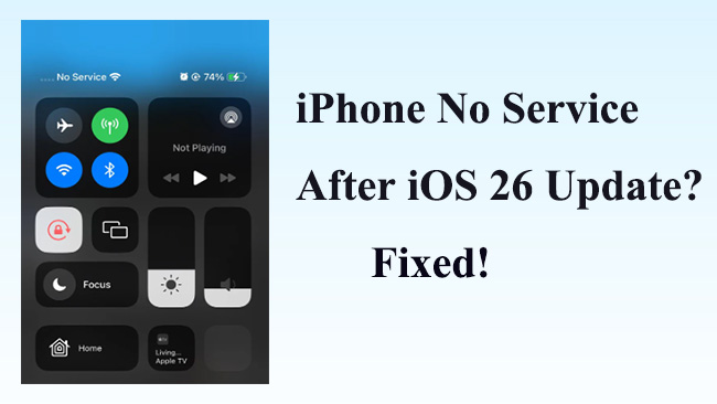 iphone no service after ios 26 update
