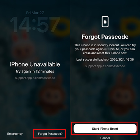 iphone unavailable forgot passcode