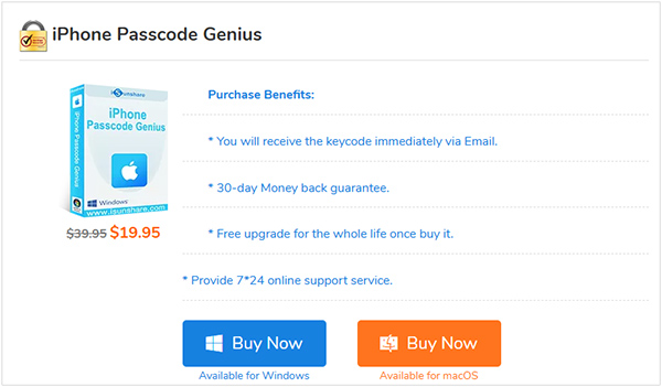 isunshare iphone passcode genius price