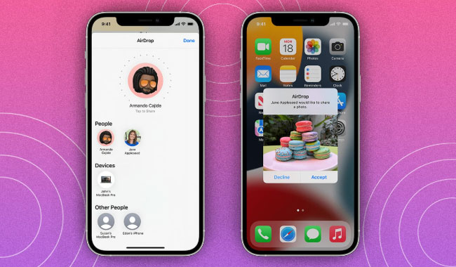 keep iphone close to airdrop