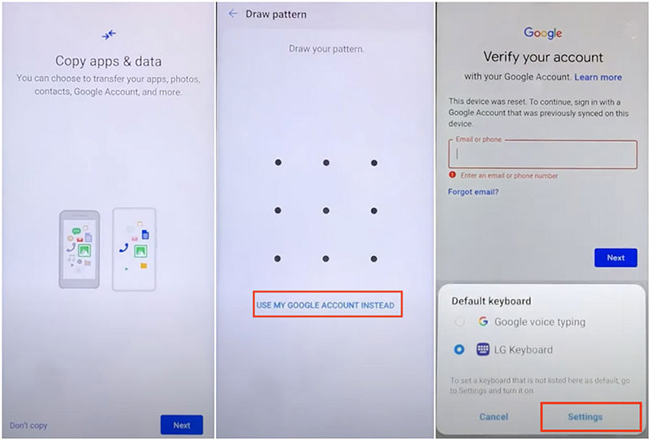 lg find keyboard settings
