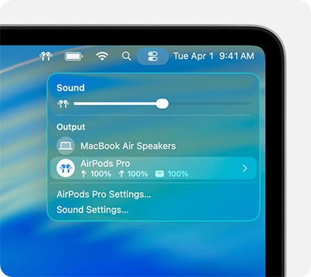 mac airpods settings