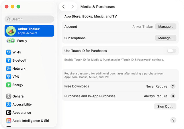 media and purchases-mac